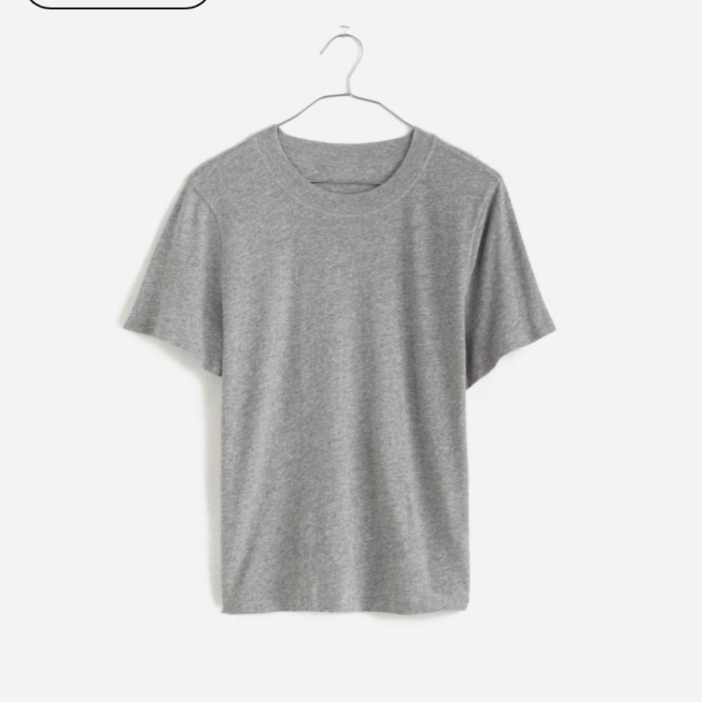 NWT Madewell Premium Standard 01. The Shrunken Tee Gray Medium M